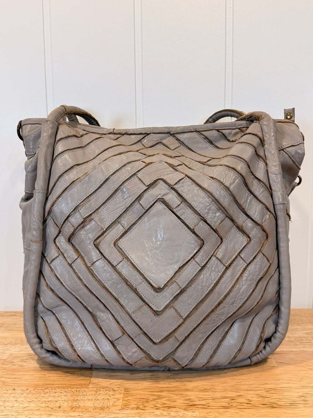 By Anthropologie Benecio Patchwork Tote Cow Leather Shoulder Bag